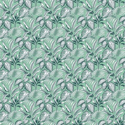 Nappe toile ciree au mètre Stylis menthe DOUCEUR D'INTÉRIEUR