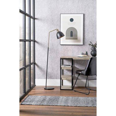 Black and Gold Task Floor Lamp SO'HOME