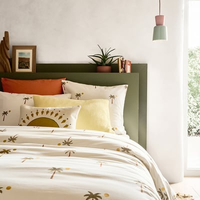 Tête de lit rangement, plaqué chêne, ESSENA LA REDOUTE INTERIEURS