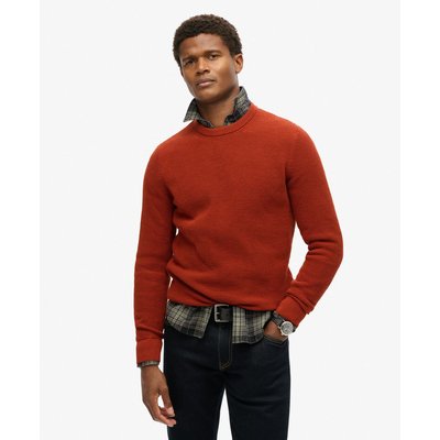 Pull ras du cou en maille texturée SUPERDRY
