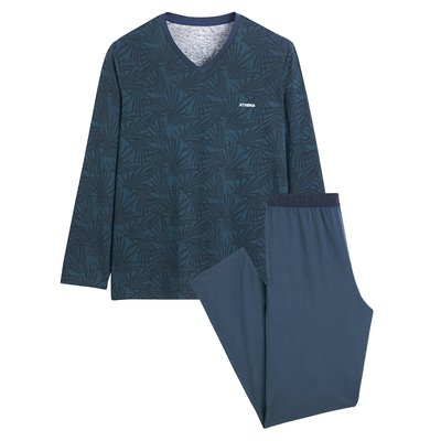 Pyjama long imprimé col V ATHENA