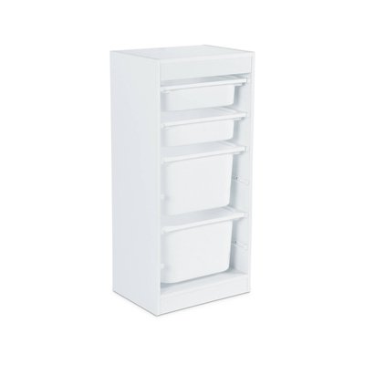 Meuble de rangement enfant 4 bacs de rangement SORA SWEEEK