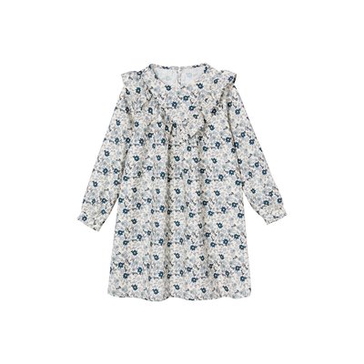 Robe à volant imprimée. fleurs VERTBAUDET