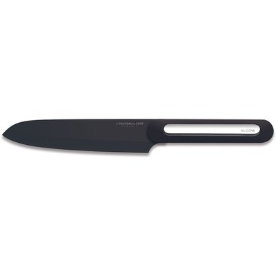 Couteau japonais silicone manche - lame noir Blister Pegb LE COUTEAU DU CHEF