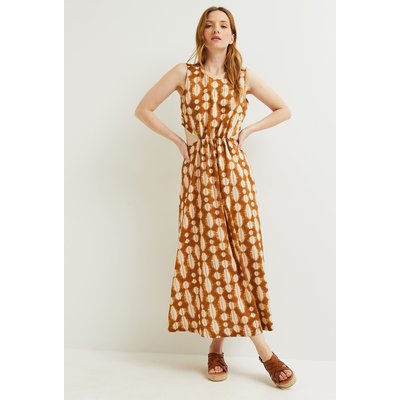 Robe à ouvertures  imprimée, en satin de coton, certifié Oeko-Tex MONOPRIX