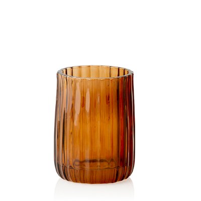 Porte brosse à dents verre marron LIMO MAISON AUBERTIN