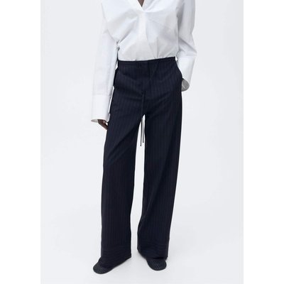 Pantalon droit fines rayures MANGO