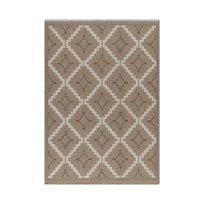 Tapis intérieur extérieur aspect jute marron Tijuana 9041 170 x 120 cm JARDINDECO