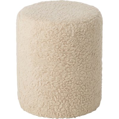 Tabouret écru douceur bois assise cosy salon chambre RECOLLECTION