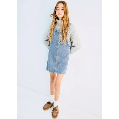 Robe chasuble courte en jean MANGO KIDS