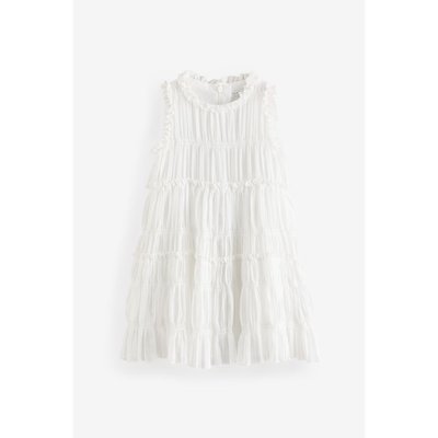 Robe de soirée froncée à volants NEXT
