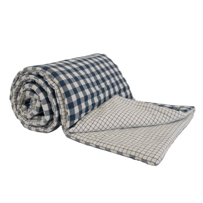 Édredon motif vichy en coton SUD ETOFFE
