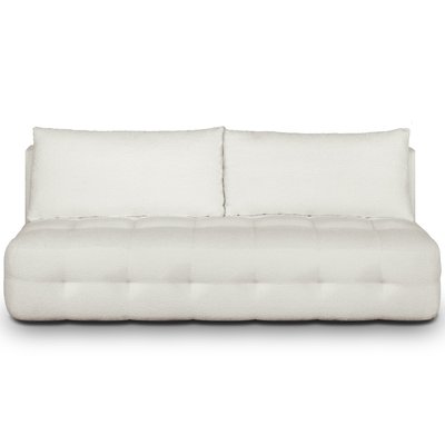 Canapé convertible 3 places en tissu bouclé - LEO HOMIFAB