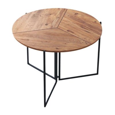Table de repas en aggloméré et métal Yaprak HANAH HOME