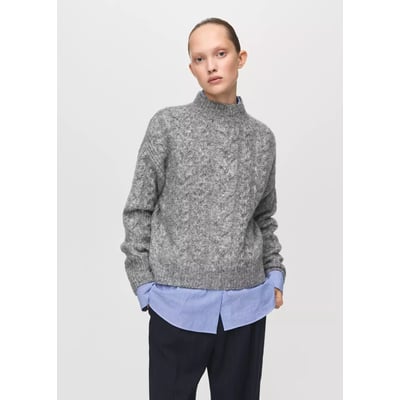 Pull-over torsades col montant MANGO