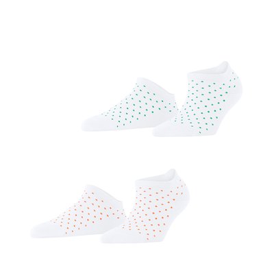 Chaussettes sport Fine Dot 2-Pack Coton (biologique) Opaque ESPRIT