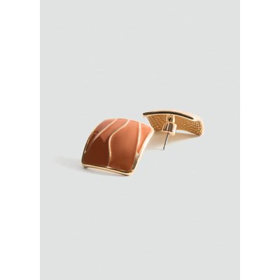 Boucles d'oreilles motif relief MANGO