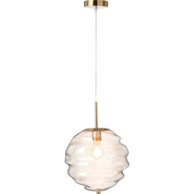 Suspension ruche en verre cognac  ambiance chaleureuse RECOLLECTION