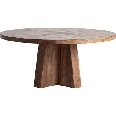 Table à manger en bois de sal, Carré 8 places RECOLLECTION