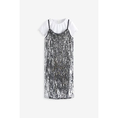 T-Shirt et robe à paillettes, ensemble NEXT