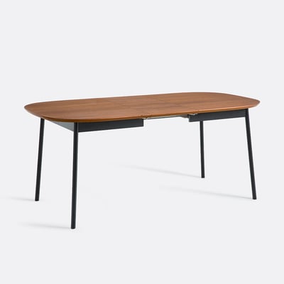 Table à manger, extensible, en plaqué noyer, 4 à 8 couverts, AMORINO LA REDOUTE INTERIEURS