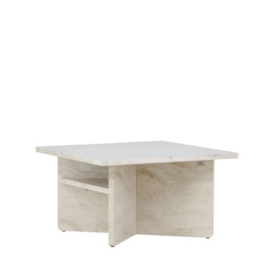Table basse carrée effet marbre 75x75cm - Alesund VENTURE HOME