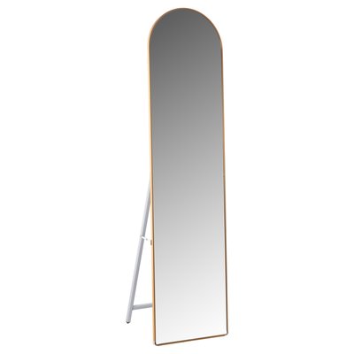MIROIR SUR PIED JOELY HM9578.30 CADRE EN ALUMINIUM COULEUR OR 40x31x160Hcm. STELLAMEUBLES