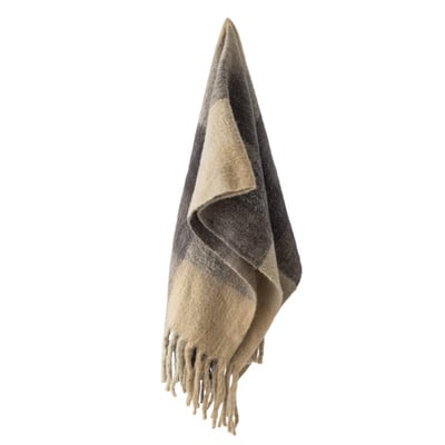 Plaid grands carreaux franges  HAMISHA BLOOMINGVILLE