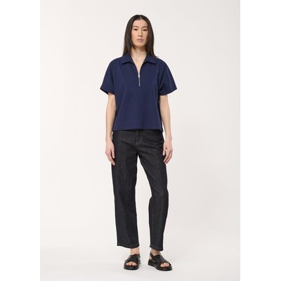 T-shirt bleu marine coupe droite manches courtes HUMILITY
