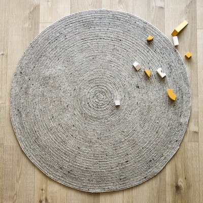Tapis rond laine feutrée NEETHU NATTIOT