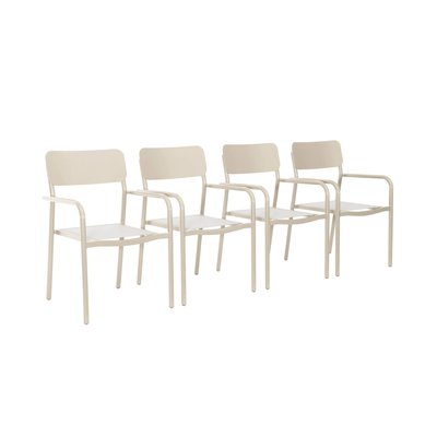 Fauteuil de jardin empilable aluminium (lot de 4) SAVANNAH SWEEEK