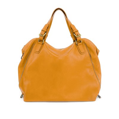 Grand sac à main en cuir lisse italien CAMELIA OH MY BAG