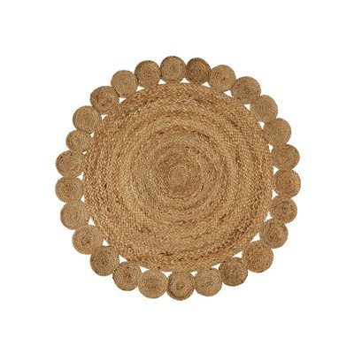 Tapis rond déco jute - diamètre 100cm WADIGA