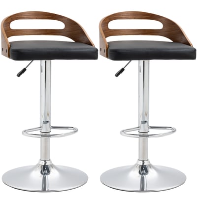 Tabouret de bar revêtement synthétique PU HOMCOM