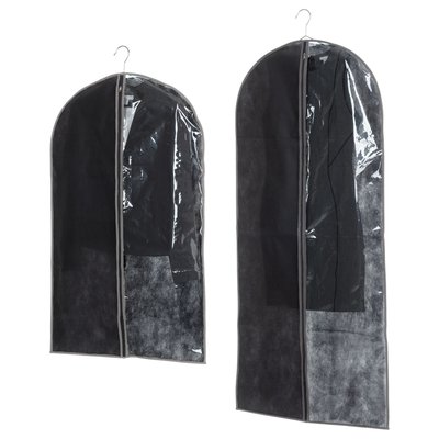 Lot 2x 2 Housses pour costume - 135 x 60 100 x 60 cm TOILINUX