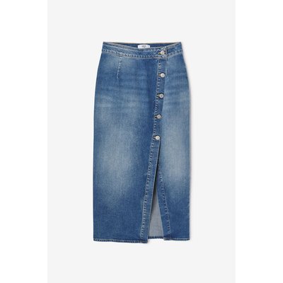 Jupe droite en jeans RAPHA LE TEMPS DES CERISES