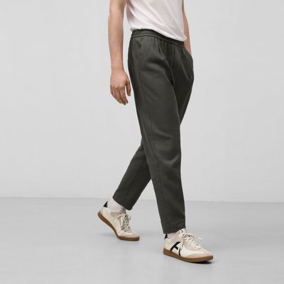 Pantalon en coton et lin européen ADOLFO DOMINGUEZ