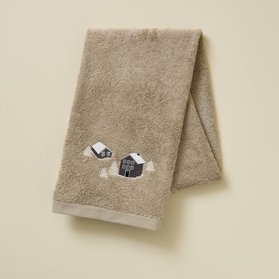 Serviette de toilette AU COEUR DE LA VALLEE SYLVIE THIRIEZ