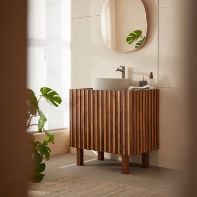 Meuble Salle De Bain en Manguier massif, MILO TIKAMOON