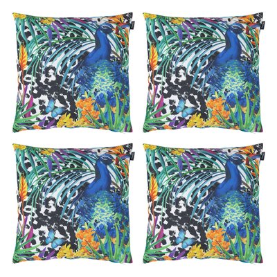 Lot de 4 coussins extérieur, FLORAL VEEVA