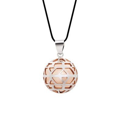 Bola de grossesse Eva Doré or rose fin Rhodium CACHE COEUR