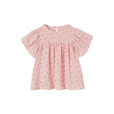 Blouse en gaze de coton bio manches papillon VERTBAUDET