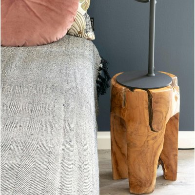 Tabouret chevet en bois de teck - 3 pieds ARIZONA PIER IMPORT
