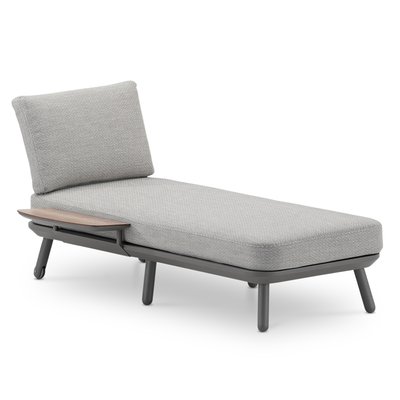Chaise longue de jardin avec table, MATILDA DEFORA HOME