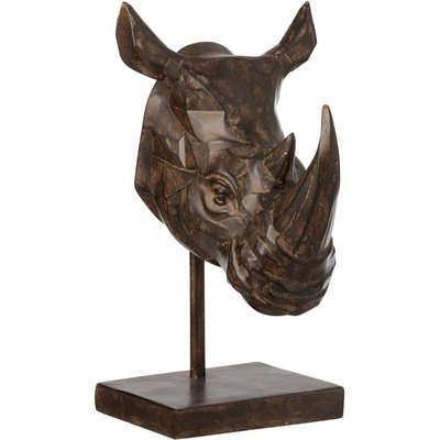 Sculpture rhinocéros en résine, Chicopee RECOLLECTION