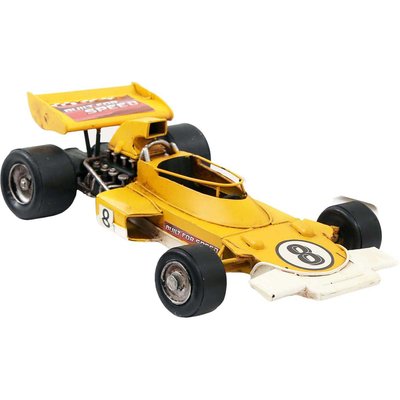 Voiture de course vintage en métal 28 x 16 x 8 cm JARDINDECO