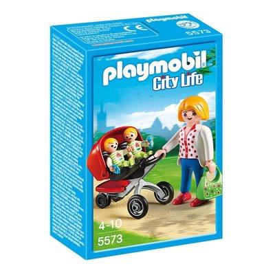 City LifeMaman avec jumeaux et landau PLAYMOBIL
