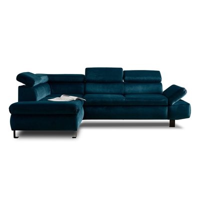 Canapé d'Angle Convertible en Velours 5 places - NAIROBI LISA DESIGN