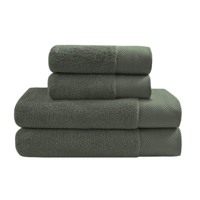 Ensemble Maxi bain 4 pièces (2 Maxi draps de bain + 2 serviettes) SENSOFT SENSEI MAISON