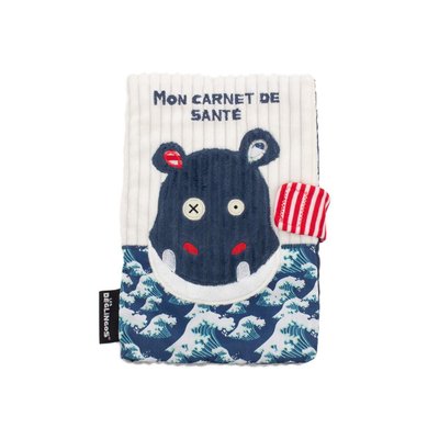 Protège carnet de santé Hippipos l'hippopotame LES DEGLINGOS